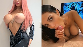 Horny Stepsister in Hentai Mood.. She is Crazy About Deepthroat and Hot Rough Sex - Lana Myers
