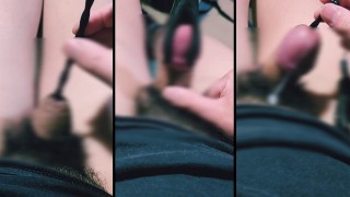 【亀頭】(自分視点)尿道締め亀頭責め激痛精子漏れ出し【射精】