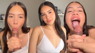 娇小的18岁女郎在镜头前的第一次- 出乎意料的惊人！