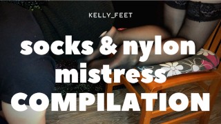 kelly_feet袜子和尼龙主宰情妇奴隶女孩女神编译