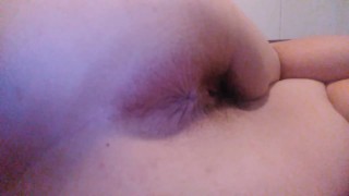 BIG FART 毛茸茸的猫屁眼 Flex 放屁肛门 PAWG 厚白女孩