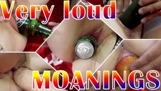 大声呻吟和巨大物体插入他妈的汇编