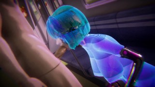 Cyberpunk - Sex with Holographic girl - 3D色情