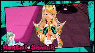Mythra从您的POV得到一些礼貌的操她-Xenoblade Chronicles 2 Hentai