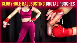 Gloryhole Handjob BALLBUSTING - 我摧毁他的球 |时代