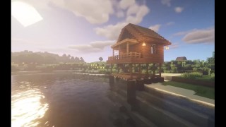 如何在Minecraft中建造一个简单的海滨别墅（教程）