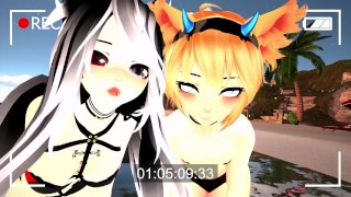 在海滩上接吻 ASMR Femboy 妈咪 吸血鬼