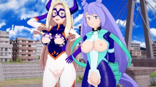 《我的英雄学院（里番）》Nejire和Mt Lady第一人称视角3P中出