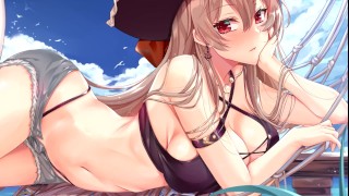 与Jean Bart一起海滩旅行 - Hentai JOI [Rogue]