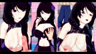 [无尽游戏 Koikatsu ！ ] 与 Re 零发生性关系 大山雀 Elsa Granhiert。 3DCG 色情动漫视频。