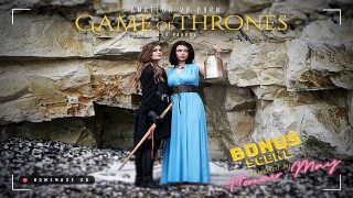 丰满的 YARA GREYJOY 在 GAME OF THRONES XXX VR 色情片中发生女同性恋性行为