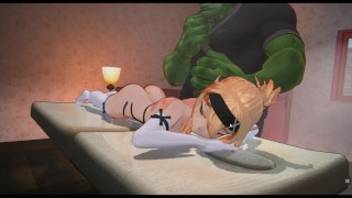 Orc Massage [3D Hentai game] Ep.2 Naughty elf 喜欢在她身上的巨型兽人手