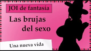 JOI Especial halloween. Te ordeñan 6 veces como esclavo sexual. JOI completo y español.
