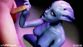 Liara 边缘大鸡巴（挑逗、bj、深喉、hj、边缘、混蛋） 质量效应模仿