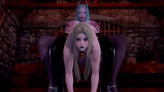 纲手从Futa Kaguya那里得到了一个狠狠的他妈的