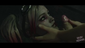 Harley Quinn - Titjob 面部射精 3d 无尽 - by RashNemain