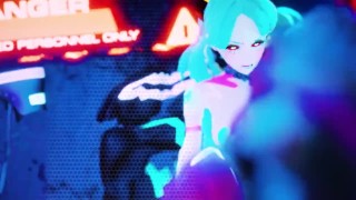 《赛博朋克：边缘行者》的丽贝卡获得 Adam Smasher 的交配压力机 - 3D 动画《赛博朋克 2077》高清版