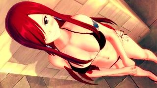 妖精的尾巴 ERZA 猩红动漫无尽 3D 编译