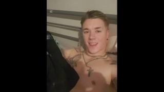 Lil D (teen) shoots a nice load onto his boxers! 