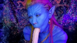 Avatar POV 口交（人体彩绘） - MisaCosplaySwe