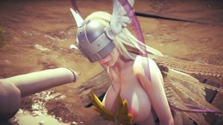 Angewomon 深喉口交 |数码宝贝无尽模仿