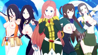POUNDING THE GIRLS FROM THE SHIELD HERO SEASON 2  HENTAI 未经审查合辑