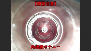 使用内窥镜进行尿道自慰。