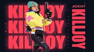 丰满的艾弗里·布莱克饰演 VALORANT KILLJOY 用湿猫改写你