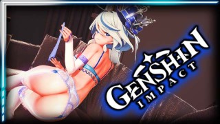 Furina  完美可爱的屁股！原神动漫无尽色情 R34 虚拟真人 Hydro 执政官 Focalor