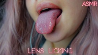 ASMR LENS LICKING & FOGGING, SLURPS | Close Up & Far ( Mouth Sounds ) | ЛИКИНГ ЛИНЗЫ