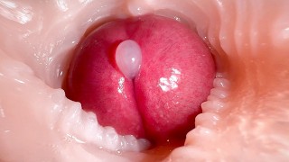 阴户中的特写相机：在阴户内射精两次！BEST CREAMPIE in 4K with Girl Moaning！