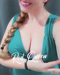 Sexy Outfits with Long Haired Curvy Redhead photo