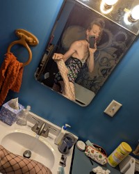 Vampy Trans Fishnet Tease Girl photo
