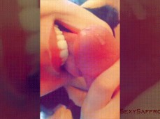 Precum Draining Sensual Blowjob Show! Saturday September 24th 2016 gif