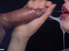 spunk throat gif