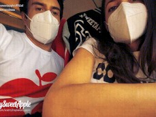 MySweetApple Public Fuck in Mask gif