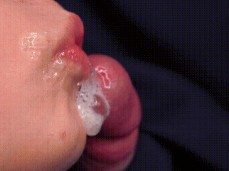 Cum on lips Sucking gif