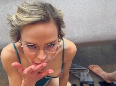two cumshots gif