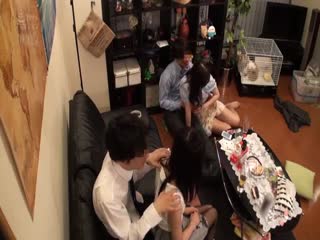 CLUB-503相席居酒屋でナンパした仲良し2人組をお持ち帰り。コソコソHしていると鄰の部屋に