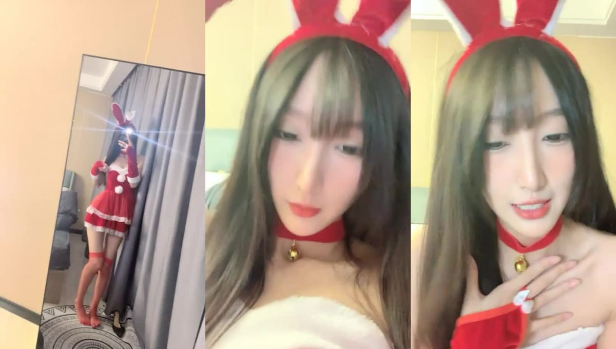 泡泡咕-情趣紅絲兔女郎-1