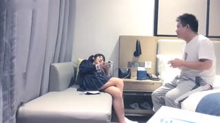 太子探花極品第二場約了個雙馬尾JK裝萌妹，苗條大奶好身材舔弄上位騎坐後入抽插
