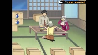 Sexy Slut Seduces her Future Roommate with her Big Tits - Hentai xxx