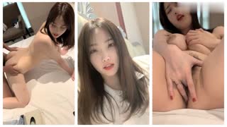火辣身材甜美D罩杯妹子酒店3P輪流啪啪，翹起大屁股口交猛操