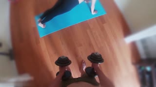 超清雙鏡拍攝爆操瑜伽學員