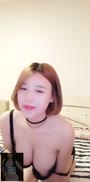 【國產館】顏值不錯身材超好短髮大胸美女主播與粉絲直播啪啪