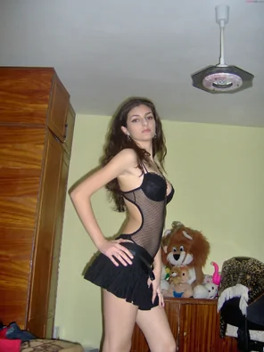 Sexy Brunette in Black