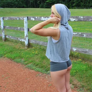 Hair Blond Clothing Shoulder Grass 