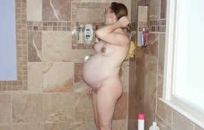 In the shower