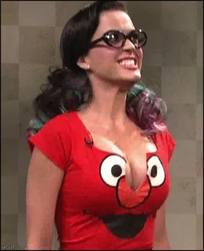 Really wish she would unleash those sweater puppies.....