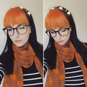 Eyewear Hair Glasses Orange Hairstyle Hair coloring 